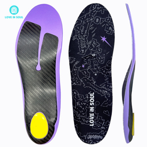 Plantillas absorbentes de golpes y de alta elasticidad Plantillas de fibra de carbono Ortesis de soporte de arco fuerte para plantillas de metatarsalgia - Product Image 1