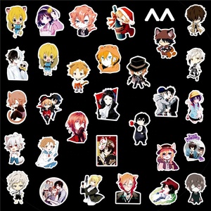 50 <span class=keywords><strong>Bungou</strong></span> <span class=keywords><strong>Stray</strong></span> Dog สติกเกอร์การ์ตูนกราฟฟิตี,สติกเกอร์กระเป๋าเดินทางหมวกกันน็อครถยนต์มอเตอร์ไซค์กันน้ำแบบคลาสสิก - Product Image 2