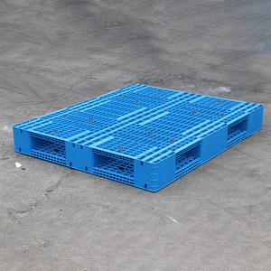 Paleta europea de Material HDPE de alta calidad, paleta de plástico industrial duradera y estable moldeada por inyección de doble cara - Product Image 4