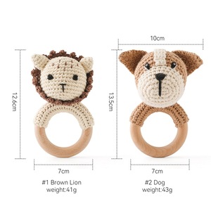 New Crochet Animal <strong>Rattle</strong> <strong>Baby</strong> Soothing lion Puppy Hand <strong>Rattle</strong> <strong>Baby</strong> Grasping Toy <strong>Baby</strong> <strong>Rattle</strong> - Product Image 3