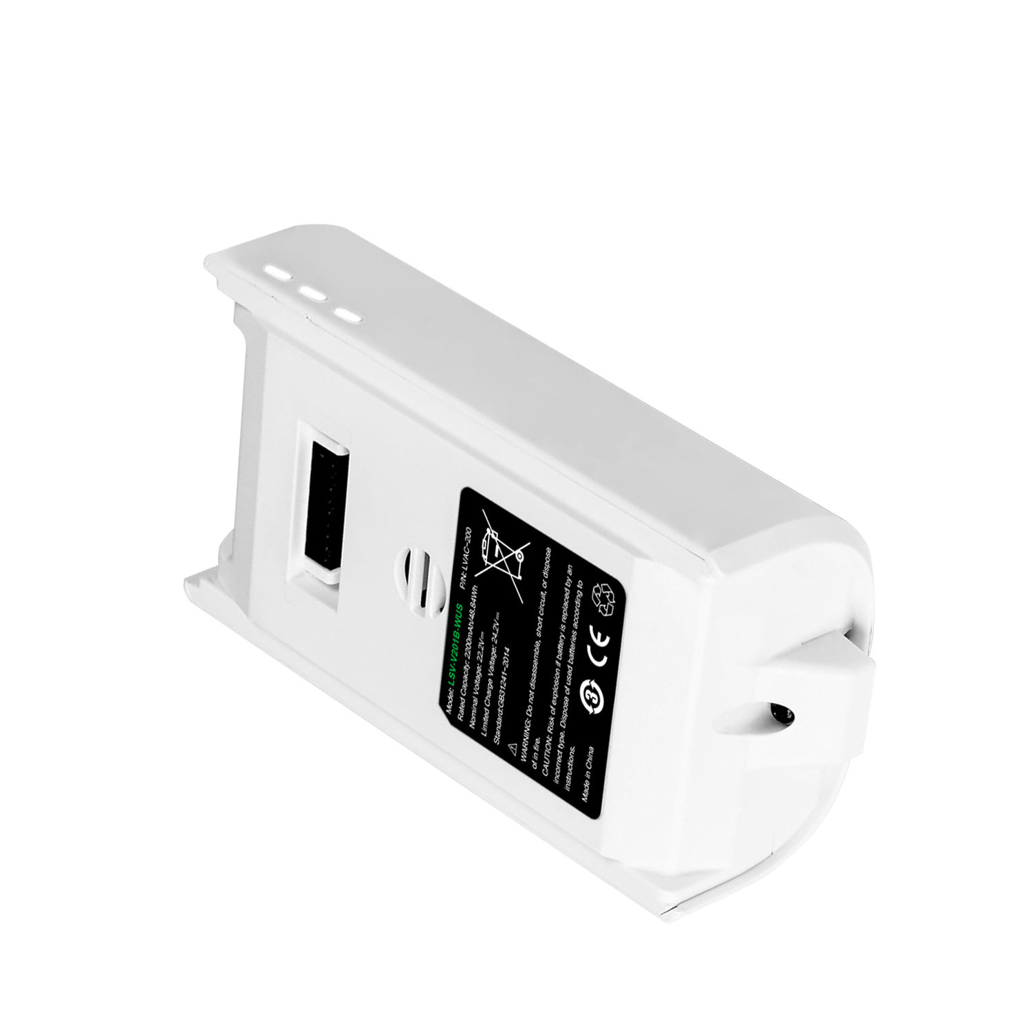Batteria Di Ricambio 3000mAh LVAC-200 Per Aspirapolvere Levoit LVAC-200 - 22.2V 66.6Wh, Autonomia 16-64 Min - 2