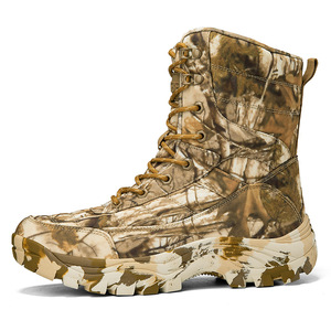 Stivali da Lavoro Vintage in Vera Pelle <span class=keywords><strong>Militari</strong></span> Camouflage Britannici con Punta Alta da Uomo per Primavera/Autunno 2024 - Collezione Transfrontaliera - Product Image 5