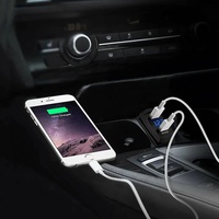 Interruptor Basculante con Salida USB, Voltímetro LED, Conector Rápido de 12V, Doble USB QC 3.0, Control Remoto, Reemplazo de Fusibles en Línea
