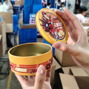 OEM tùy chỉnh dập nổi logo kẹo Quà Tặng <span class=keywords><strong>tin</strong></span> bao bì cấp thực phẩm Vòng kim loại đường sô cô la kim loại hộp thiếc có thể - Product Image 3