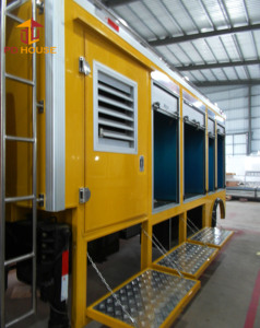 Mobile Portable RV Semi Remorque Voiture <span class=keywords><strong>Camping</strong></span> Maison Maison Voyage Campeur Utilitaire Météorologique Données Conteneur D'urgence Abri Van - Product Image 3