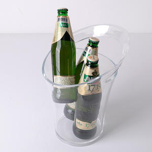 3.2L Oem Costom logo Party Bar Ktv Acrylique Blanc Glace Impériale Refroidisseur de Bouteille <span class=keywords><strong>Champagne</strong></span> Bière Cola Vin Seau à Glace en Plastique - Product Image 4