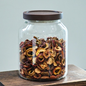 Set di vasetti di vetro di grande capacità all'ingrosso borosilicato resistente al calore bottiglia di vetro sigillata per cucina barattolo di vetro - Product Image 5