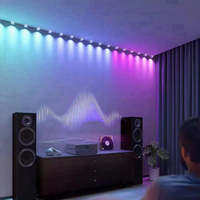 Luces Pixel para Navidad, Luces Decorativas Coloridas para el Exterior de la Casa, Lámpara Impermeable, Luces LED Pixel Permanentes para el Alero