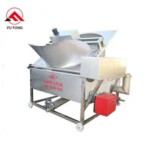 Commercial Continuous Deep Frying Machine Industrial Gas Electric Deep Fryer Chin Chin Dough Frying Machine for Snacks