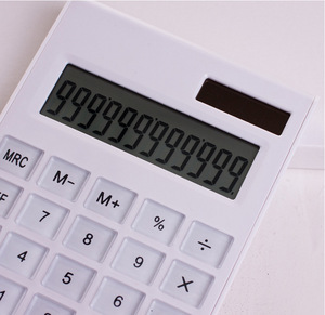 เครื่องคิดเลขพลังงานแสงอาทิตย์,เครื่องคิดเลขไฟฟ้าแบบคู่เครื่องคิดเลขสีขาว8หลัก Max Oem โลโก้ที่กำหนดเอง12เครื่องคิดเลขดิจิตอล - Product Image 4