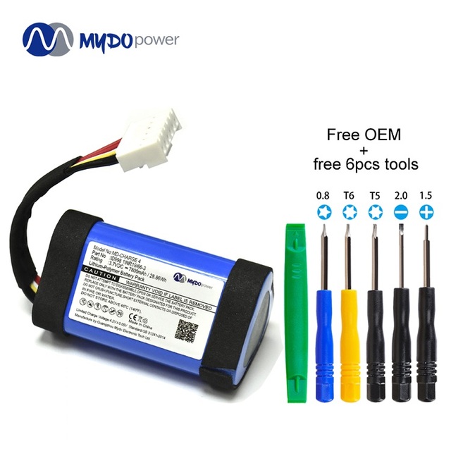 ID998 3.7 Volt Lion Ion Wireless Rechargeable Battery for JBL Charge 4/CHARGE 4BLKCHARGE 4J Speaker Stock Availability