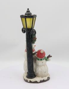 Lámpara de <span class=keywords><strong>Navidad</strong></span> MSD con Forma de Muñeco de Nieve Brillante LED, Decoración de <span class=keywords><strong>Farola</strong></span> de Resina, Estilo Ángel, Luz Navideña Perfecta - Product Image 5