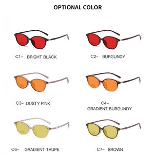 กรอบแว่นตา Sunray TR90 ขายส่ง ทรงเหลี่ยม น้ำหนักเบา แฟชั่น คุณภาพสูง OEM ป้องกันแสงสีฟ้า 100% สีดำ สำหรับทุกเพศ สีส้ม - Product Image 4