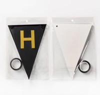 Guirlande de drapeaux en papier personnalisée avec lettres colorées, joyeux anniversaire, bannière de fête, accessoires de décoration