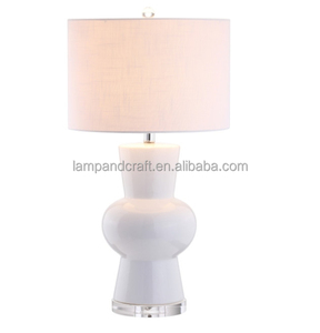 Vase en céramique fait main, lampe de bureau pour hôtel avec base en marbre, pour hall d'hôtel, chambre d'hôtel, salon, chambre à coucher - Product Image 5
