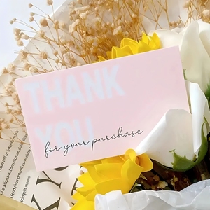 Cartes de remerciement personnalisées pour vos achats, emballage professionnel, cartes d'appréciation - Product Image 1