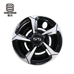 Ensemble de quatre enjoliveurs de roues universels en ABS de 8 pouces avec finition chromée pour voiturettes de golf, Club Car, EZ GO, YAMAHA - Product Image 2