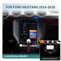 9.7 "écran de Style Tesla Android autoradio GPS Navigation pour Ford Mustang 2014-2018 aide à l'inversion lecteur multimédia de voiture