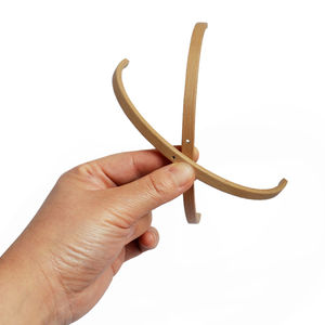 Cadres suspendus en bois de hêtre en vrac, pas cher, en gros, pour bricolage, <span class=keywords><strong>mobile</strong></span> de berceau pour bébé, support en bois - Product Image 3