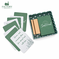 Jeu de cartes d'affirmation double face personnalisables pour l'amour-propre, avec boîte rigide sur mesure