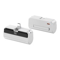 Mini Powerbank Power Station 5000mAh Charge rapide 5V 2.1A Batterie portable ultra fine et mince Chargeur Type-C Li-Polymère