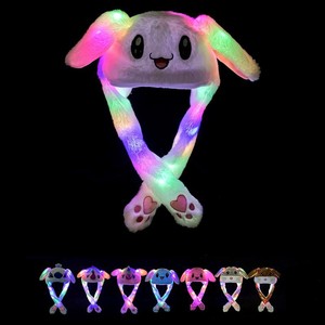 Rabbit Plush <strong>Hat</strong> With Light Up Ears Adjustable Unisex Party <strong>Hat</strong> For Kids And Adults Four Seasons Wear - Product Image 5