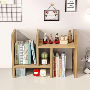 Organizador de Escritorio, Estante de Almacenamiento para Oficina, <span class=keywords><strong>Pequeño</strong></span> Estante de Exhibición de Madera Ajustable, Librero Expandible para Escritorio, Mini Librero de Sobremesa - Product Image 5