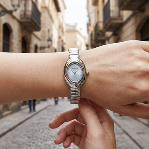 Montre-bracelet délicate en alliage fin avec boîtier en alliage et fermoir en cuivre pour un look décontracté et formel - Product Image 5