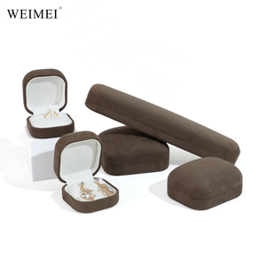 กล่องเก็บเครื่องประดับกำมะหยี่ทรงกลมมุมโค้งมนสุดหรูจาก WEIMEI สำหรับเก็บแหวน ต่างหู สร้อยคอ ลิปสติก กล่องเครื่องประดับพรีเมียม - Product Image 6