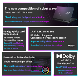 แล็ปท็อปสำหรับเล่นเกม <span class=keywords><strong>G17</strong></span> <span class=keywords><strong>ASUS</strong></span> รุ่น <span class=keywords><strong>Strix</strong></span> ขนาด17.3นิ้ว2560*1440 1TB Pcie4.0โซลิดสเตตแล็ปท็อปสำหรับธุรกิจ - Product Image 4