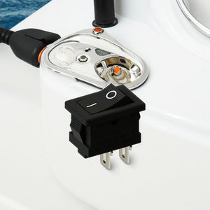 Saklar Rocker 2-Pin KCD1 Material PA66 Langsung, Tegangan Maksimum 250VAC, 2 Posisi On/Off, Kontrol Daya untuk Aplikasi Kapal - Product Image 2