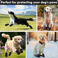 Bottes d'automne de luxe rétro pour chien, antidérapantes, en velours épaissi, respirantes, chaudes, solides, pour Noël et Halloween, vente en gros