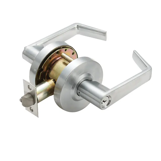 ANSI Grade 2 American style lever door handle leverset lock tubular lever door handle keys for privacy door