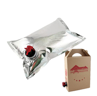 Bolsa para Vino KODY Personalizada de 1L, 2L, 3L, 5L, 10L, 20L, en Caja con Grifo Dosificador, Bolsa para Líquidos, Bolsa Aséptica para Bebidas, en Stock