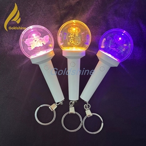 Mini ánh sáng Stick móc khóa Acrylic đèn điện tử nhựa Keyring Kpop merch Móc chìa khóa bán buôn - Product Image 2