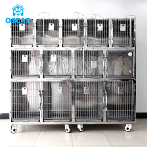 Jaula para Mascotas OSCAT 304 de Acero Inoxidable, Equipo Veterinario, 13 Puertas, Jaula de Cría para Hospital de Animales, Clínica <span class=keywords><strong>Veterinaria</strong></span> - Product Image 3