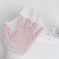 Chaussettes courtes pour femmes, couleur unie, tricotées finement, respirantes, confortables au quotidien, décontractées, polyvalentes pour l'été