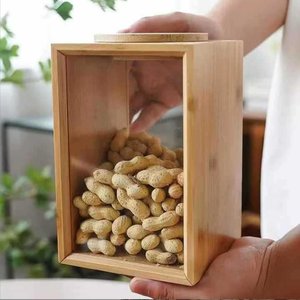 <strong>Large</strong> Capacity Universal Bamboo Tea Coffee Shop Household Sealed Snack Nut <strong>Storage</strong> <strong>Jar</strong> - Product Image 3
