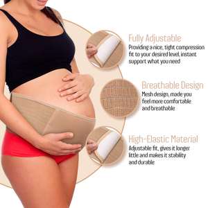 Traspirante Prenatale Gravidanza Di Maternità di Sostegno per la Schiena Cintura banda di pancia di maternità per il Supporto Lombare - Product Image 5