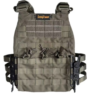 Gilet Tattico a Sgancio Rapido con Protezione Corporea Taglio Laser, Porta Piastre Molle, Attrezzatura Tattica per Difesa Personale - Product Image 6