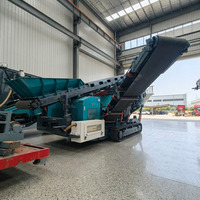 Usine de criblage mobile vibrante standard 7018 pour le criblage de pierres et d'agrégats dans les carrières