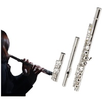 16-Hole E Key C Tone Convertible Open/Closed Hole Flute Student Beginner Universal Durable High-Quality Woodwind Instrument
