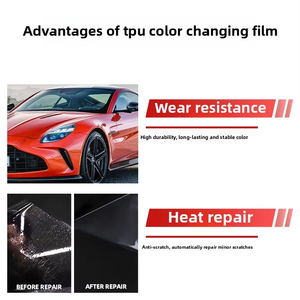 Película protectora autoadhesiva de TPU para el cuerpo, envoltura PPF metálica brillante para automóviles, 10 años de garantía - Product Image 3