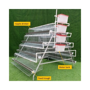 96/128 oiseaux couches <span class=keywords><strong>cage</strong></span> 2000 poulets ferme avicole 3/<span class=keywords><strong>4</strong></span> niveaux batterie d'élevage de volaille automatique pondeuse poule poulets Cages - Product Image 2