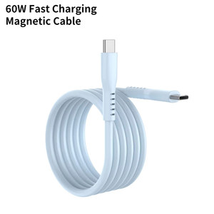 1M colorido PD 60W USB <span class=keywords><strong>C</strong></span> <span class=keywords><strong>Cable</strong></span> de datos de carga rápida magnética <span class=keywords><strong>iPhone</strong></span> 15 16 Compatible almacenamiento trenzado tipo <span class=keywords><strong>C</strong></span> 1M líquido colorido - Product Image 1