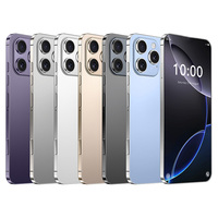 Téléphone portable 16 Pro Max, smartphone pas cher, téléphone de jeu, téléphone mobile Android 14, fonctionnalités 5G, smartphone