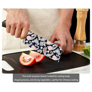 Meilleures ventes : Ensemble de couteaux Damas trois pièces, lame en céramique, manche en plastique ambidextre, compatible lave-vaisselle, durable, pour usage quotidien - Product Image 6