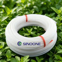 Tube flexible en PTFE blanc laiteux, résistant aux hautes températures et à la corrosion, tuyau lisse réduisant la chute de pression, antiadhésif, facile à nettoyer