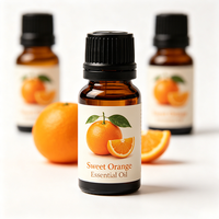 Huile Essentielle d'Orange Douce Pure, Naturelle et Biologique, Éclaircissante, Relaxante, Hydratante, pour Diffuseur d'Aromathérapie et Huile de Massage