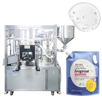 CE Twin-head automatische 30-2000ml spuitzak rotatie vul- en afsluitmachine voor yoghurt, fruitsap, dranken en detergenten